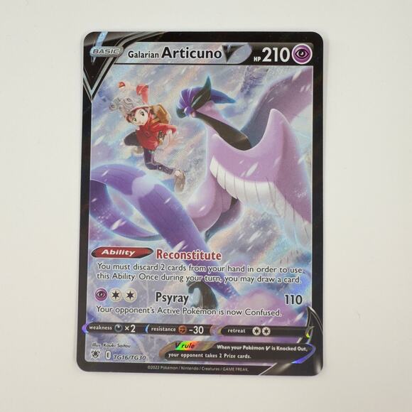2022 Pokémon Astral Radiance Galarian Articuno V TG16/TG30 Ultra Rare NM - Picture 1 of 5